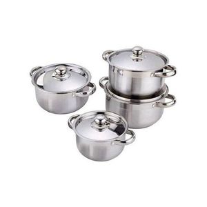 4 Pieces Dish Cooking And Serving - Silver