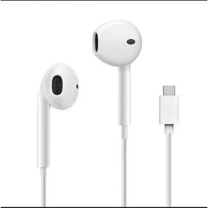 Usb Type-C Wired Earphone Headset In-Ear USB Type C with Mic white/Black