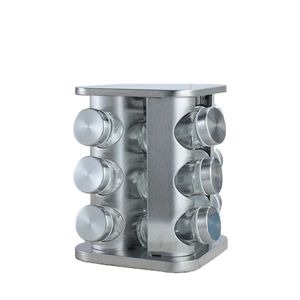 Kitchen Queen 12jars rotating carousel spice racks 