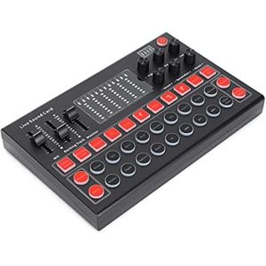 M9 Audio Interface Bluetooth Sound Card Voice Mixer External USB Sound Card Live Stream For Gaming For Singing For Live Broadcast For Recording Table Signal Live Sound Card Equipment Kit, Compatible With Live Broadcast, Amazin - Multicolor