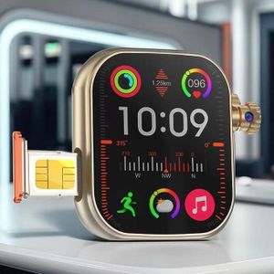 SmartBerry  2 Straps C96 Android GPS WiFi NFC 4G/5G SIM Card Smart Watch with Answer Calls IPX-6 Waterproof 3-7MP Camera 6+64G