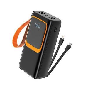 Oraimo 30000mAh Fast Charging Power Bank With 4 Different Charging Cables - Black
