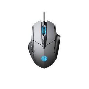 Inphic  W1 USB Wired Mouse 4800 DPI Ergonomic PC Computer Laptop Gaming Mouse, GRB Light, 6 Buttons, 5 Adjustable DPI Levels for Gamer Office (Black)