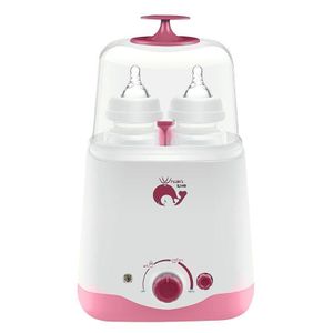 2-in-1 Self-adjusting Insulation Electric Portable Wide Mouth 2-Bottle Capacity Baby Feeding Bottle Warmer for Baby Milk, Auto Power-Off bottle Sterilizer BabyB Heater