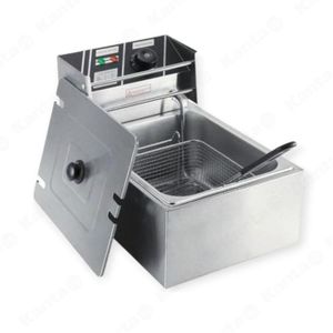 6L Durable Deep Fryer with Low Power Consumption-Silver