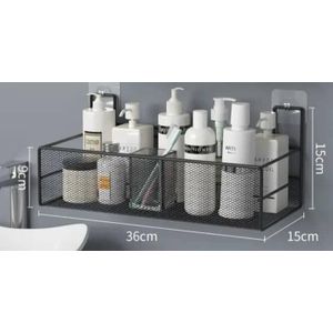 Wall-mounted mesh bathroom shelf organizer 1pcs.