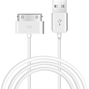 30 Pin Charger Cable, Compatible with iPhone 4/4s/3G/3Gs, iPad 1/2/3, iPod Classic/Nano/Touch - Old iPad Charger, iPod Charger Cable, Sync & Data Cable (1.5m)
