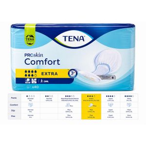 Proskin Tena Comfort Adult Diapers – High Absorbency, Skin-Friendly, Secure Fit-40 Pieces 