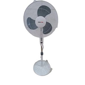 MeWe 16" 3 speed selection 1 hour timer powerful  motor Stand Fan -Multcolour