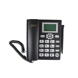 SQ Mobile Home And Office Landline / Land line Deskphone LS-820 Dual Sim- Black