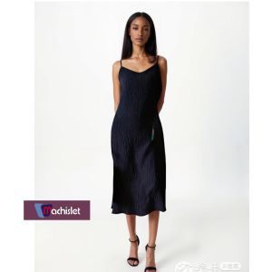 Machislet Noble And Elegant Loose Dress-BLACK