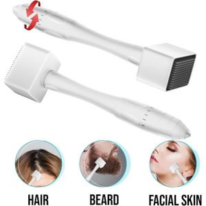 Drs Adjustable Microneedling Derma Stamp, Derma Roller Alternative, Reusable Microneedle pen, Skin Care Tools for Face Body, Hair Beard Growth