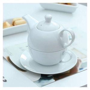 Minimalist Ceramic Tea-for-One Brewing Set