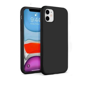 Silicon  Black Pure Silicone Case Phone Cover  For iPhone 11