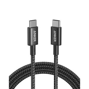 Anker USB C to USB C Cable, Type-C 60W, Braided Fast Charging Cable 6FT,Durable For 12,000 Bends for iPhone 16 Series, iPad mini 6 and More