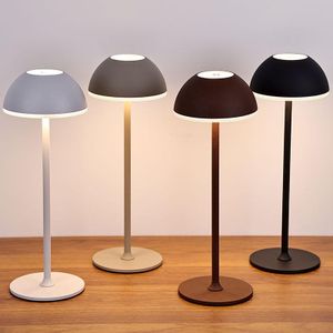 LED table lamp, designed as a mushroom lamp