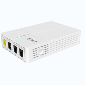 WGP OPTIMA 301 Mini DC UPS – 6000mAh Backup Power Supply for WiFi Router & ONU, 12V/9V Multi-Output 27W Emergency Power Bank with Battery Indicator