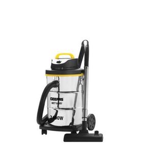 Geepas 2 In 1 Blow And Wet & Dry Vacuum Cleaner With Powerful Copper Motor Stainless Steel Drum Tank With Dust Full Indicator - Silver