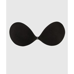 Adhesive bra C Cup   - Black