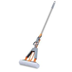 Rubber mopper With Elongated Steel Handle-multi 