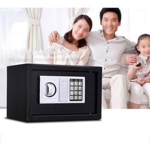 31 cm* 20 cm Digital Electronic Safe Box EA20 Number & Key Lock/Unlock Security Safes Mini Electronic Password Deposit Box with Keypad for Office Hotel Business Jewelry Cash Money Valuables Storage- Multicolor