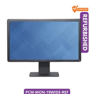 Universal 19-Inch Widescreen LED Monitor HD Display VGA/DVI for Desktop Computers - Refurbished