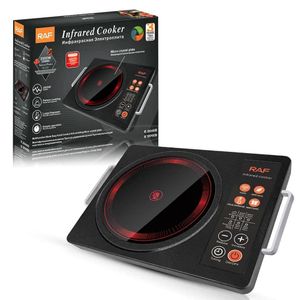 Infrared Electric Cooker Touch Operated With Digital Led Display Cooks With All Saucepans-Multicolours