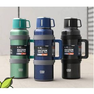 4Litres Unbreakable Stainless Steel Vacuum Flask - Silver