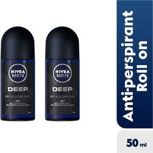 nti-Perspirant Roll-on For Men 48h - 50ml (Pack Of 2