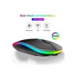 Logitech Rechargeable Wireless Mouse  – Bluetooth & USB Receiver Dual Mode with 4 buttons, Silent Click