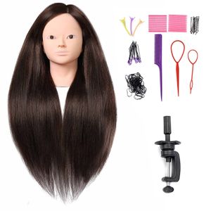 MILLYSHINE Mannequin Head With Hair And Stand Tripod,100% Real
