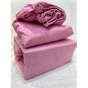 4pc fitted bedsheet - pink