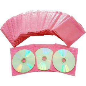 100 Pack Premium CD/DVD Sleeves – Double-Sided Disc Storage
