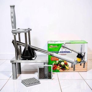 Smooth Operation French Fry Potato Chipper Stainless Steel Kitchen Vegetable Cutting Tool