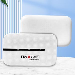 DNXT 4G Router M8 Portable MiFi Hotspot - 150Mbps High-Speed Mobile Wi-Fi - 2100mAh Battery - Connect Up To 10 Devices - SIM Card Plug & Play - White