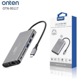 Onten Type-C Multi Function Dock Station - Ethernet, VGa, SD Card, USB 3.0 Ports, HDMI.
