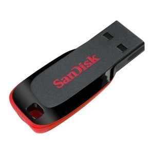 Universal SanDisk 128GB USB Flash Drive – High-Speed, Durable – Black & Red