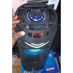 Fql FQL- 6508, Rechargeable Portable Speaker With Bluetooth, FM Radio, USB Port DC 5v, Equalizer, AUX Input, TF Card, And Wired Microphone 