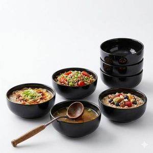 Happy Home Set Of 6 Ceramic Soup Bowls B006-8