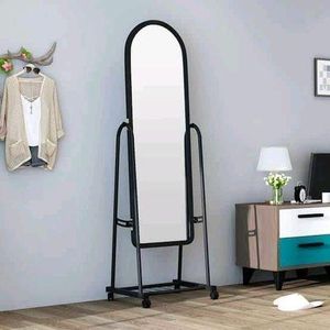 movable trolley Dressing mirror with a shoerack