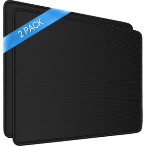 2 Pack Mouse Pads,with Stitched Edge, Non-Slip Rubber Base, Premium-Textured and Waterproof Mousepad for Computers, Laptop, Office & Home