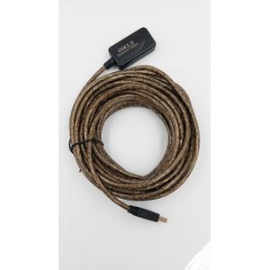 Pc 10m USB extension cable. Usb extender 10 metres usb A male to usb A female. 10metres usb extension cable. usb 2.0 active extension cable