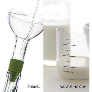 8 in 1 Kitchen Tool Set Multipurpose Bottle Funnel, Flower Vase, Lemon Squeezer, Spice Grater, Egg Masher, Cheese Grater, Cap Opener, Egg Separator, Measuring Cup- Multi-colour