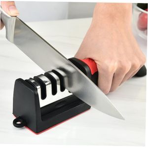 Manual Kitchen Knife Sharpener -Black