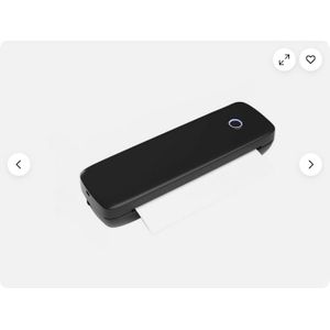 A4 Portable Electric Printer Prints Photos And Documents Inkless Thermal Printer - Black.
