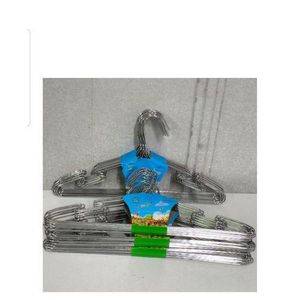 Metallic Steel Cloth Hanger- 10 Pieces in a pack