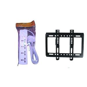 4 Way Extension Cable  & 14 to 42 TV Wall Mount - Black,White