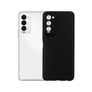 Tecno Camon 18 Premier Luxury Soft Rubber Liquid Silicone Skin Touch Feel Cover Case Black 