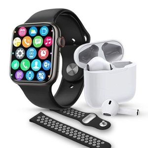 W26 PRO MAX Smartwatch Earphone 2 in 1 Best Popular Waterproof Sports Fitness Dual Straps Smart Watch Earbuds