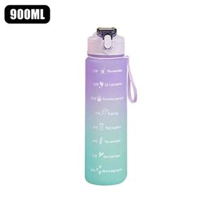 2 Liter Water Bottle With Straw Female Girls Large Portable Travel Bottles  Sport -t